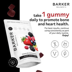 Barker Wellness Co primer plano de gomita y textura sabrosa