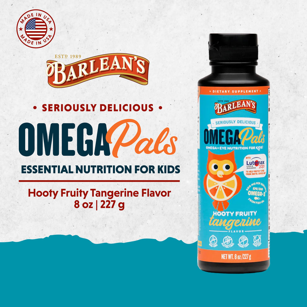 Barlean's etiqueta con lista de ingredientes clave y pureza