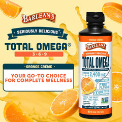 Barlean's detalle de etiqueta con ingredientes claros y beneficios visibles