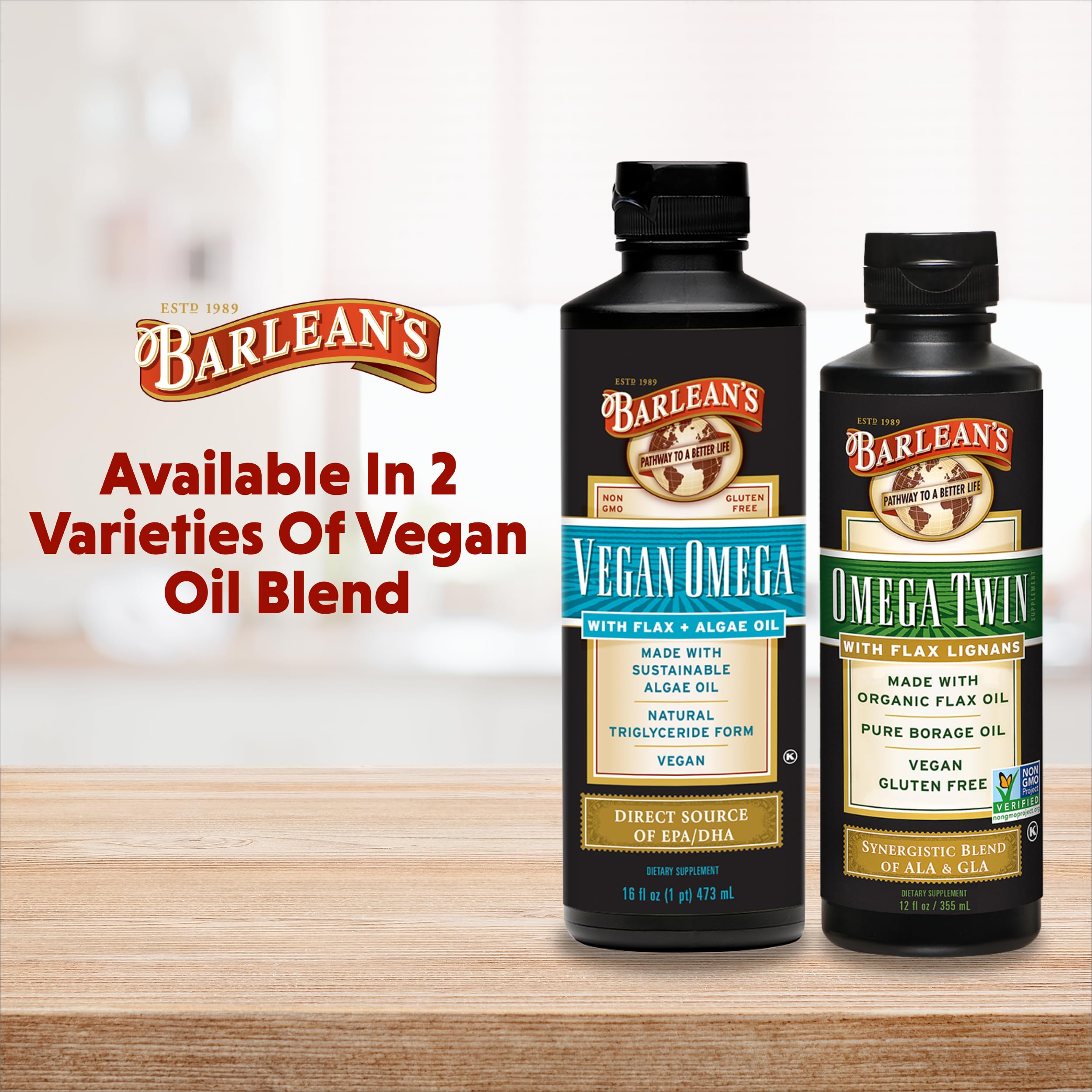 Barlean's en escena de desayuno saludable, ideal para dietas veganas