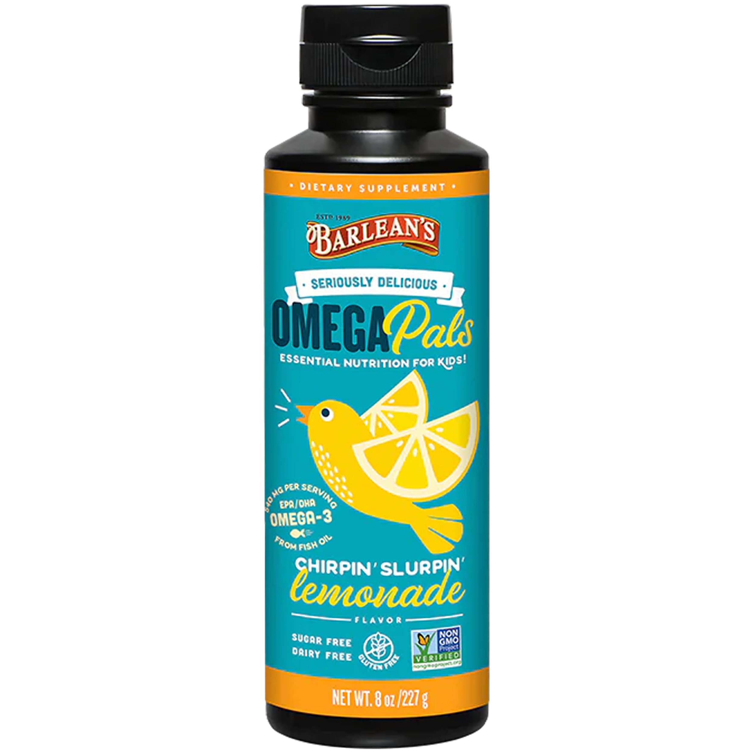 Barlean's frontal del envase Lemonade con sabor atractivo
