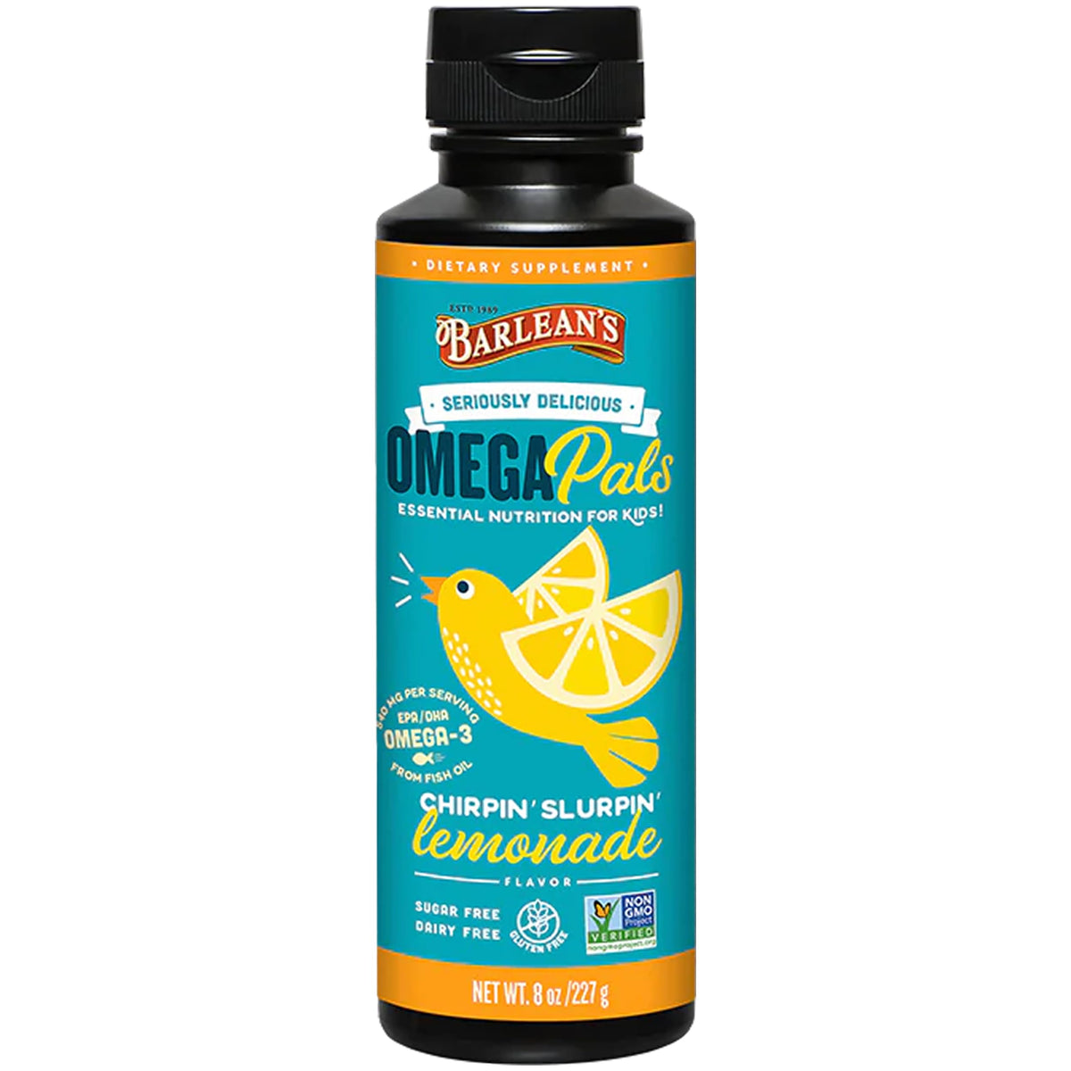 Barlean's frontal del envase Lemonade con sabor atractivo