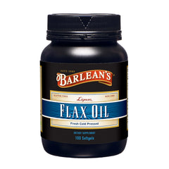 Barlean's vista frontal del frasco que muestra el empaque y facilidad de uso