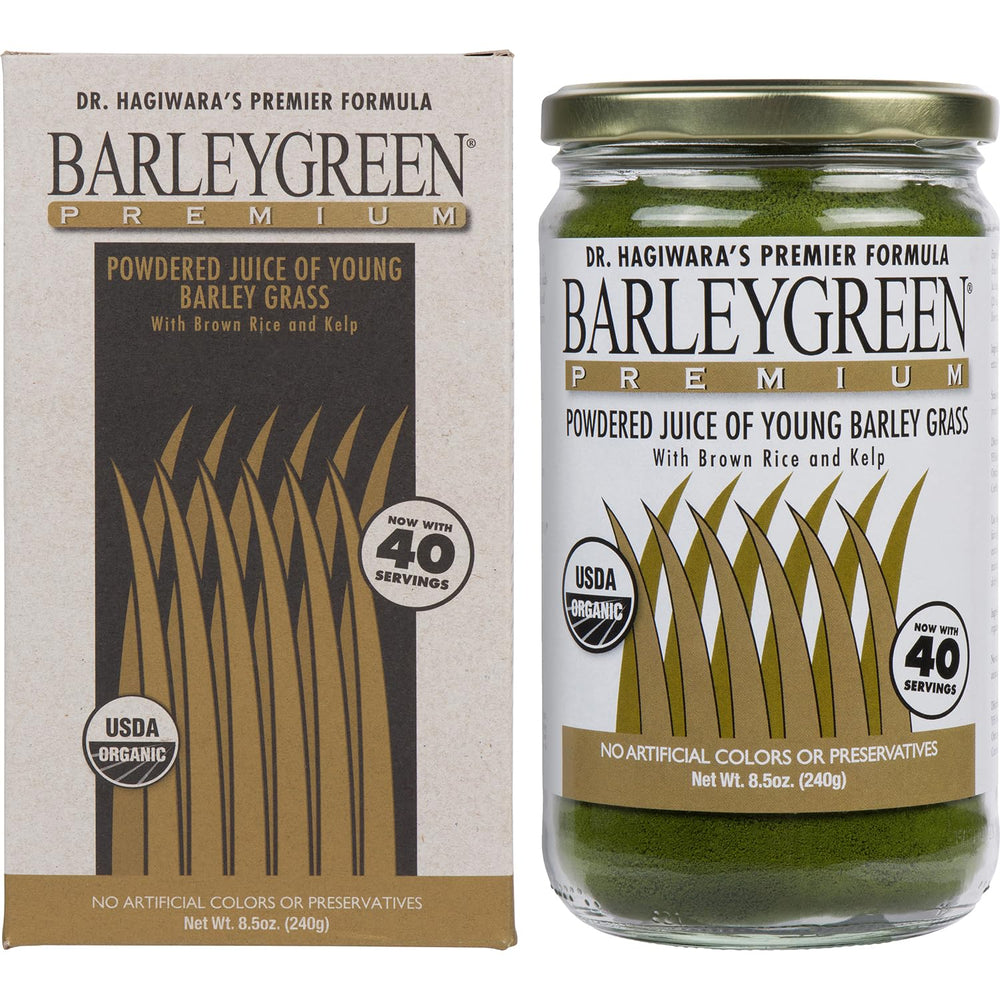 BARLEYGREEN cucharada medidora con polvo, facilita la dosificación exacta y práctica