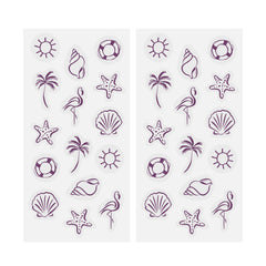 barrière primer plano de una pegatina activada mostrando textura y cambio