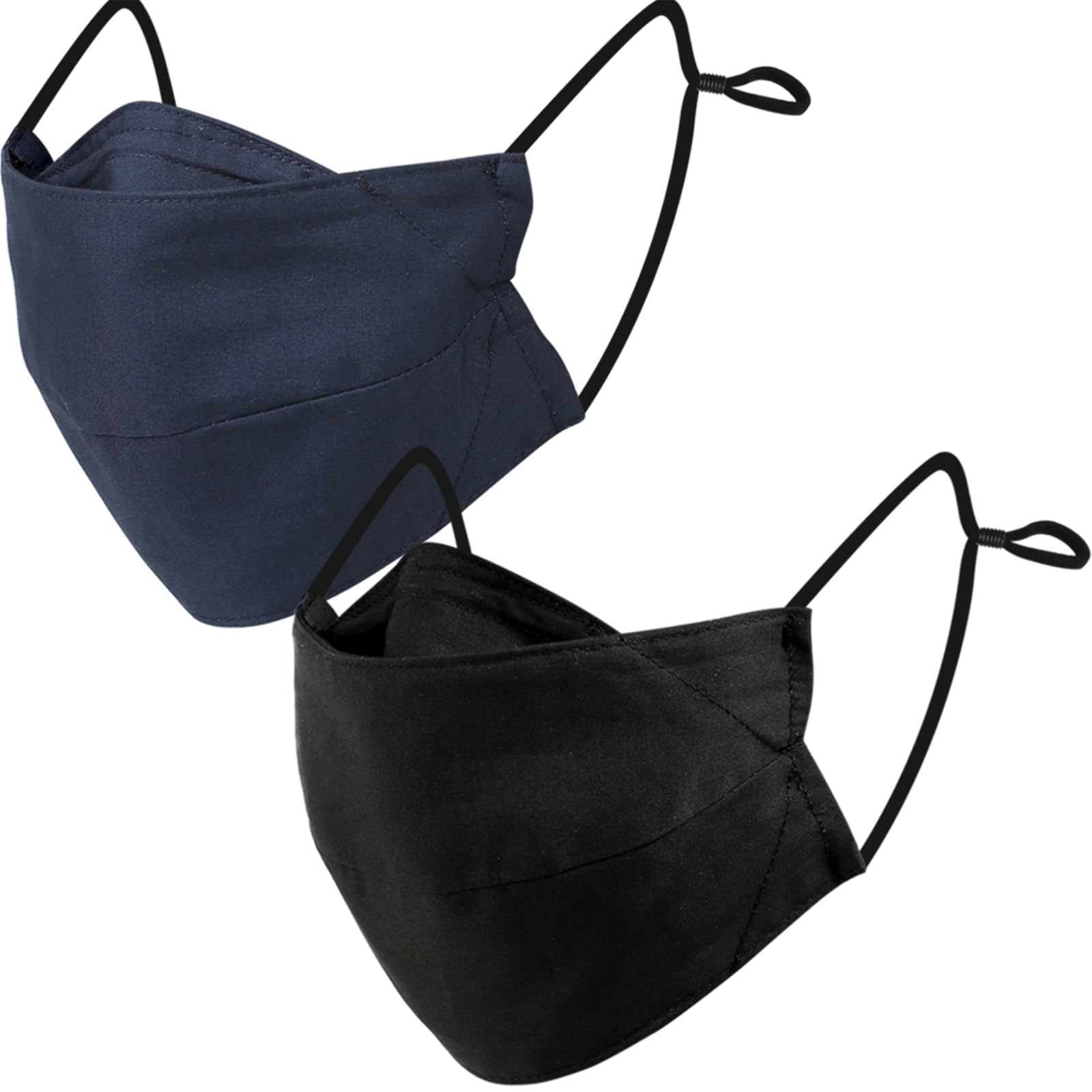 BASE CAMP mascarilla frontal negro y azul, ajuste cómodo