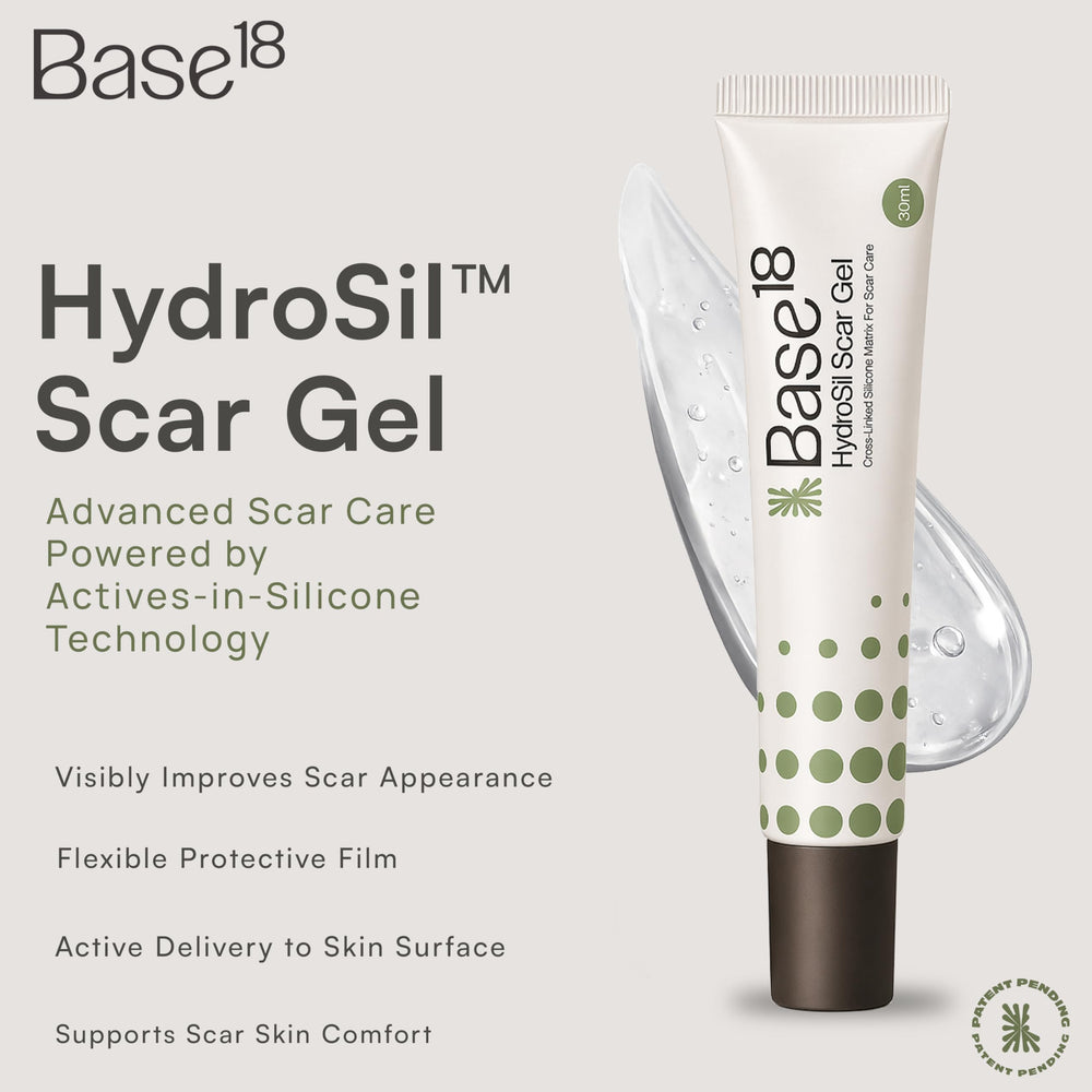Base18 HydroSil textura de gel ligero visible y de rápida absorción