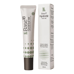 Base18 HydroSil tubo frontal que muestra el envase y aspecto profesional