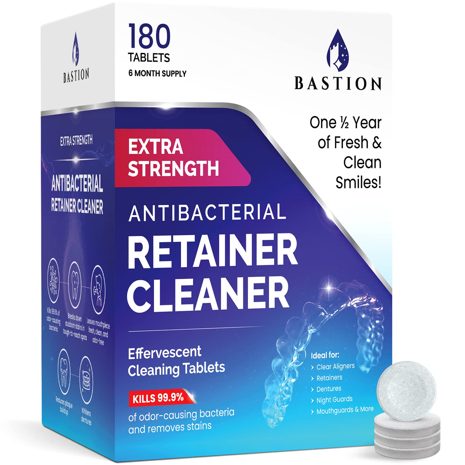 Bastion etiqueta con ingredientes y beneficios para uso seguro