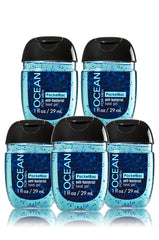 Bath & Body Works Ocean envase frontal pequeño, gel práctico para limpiar manos