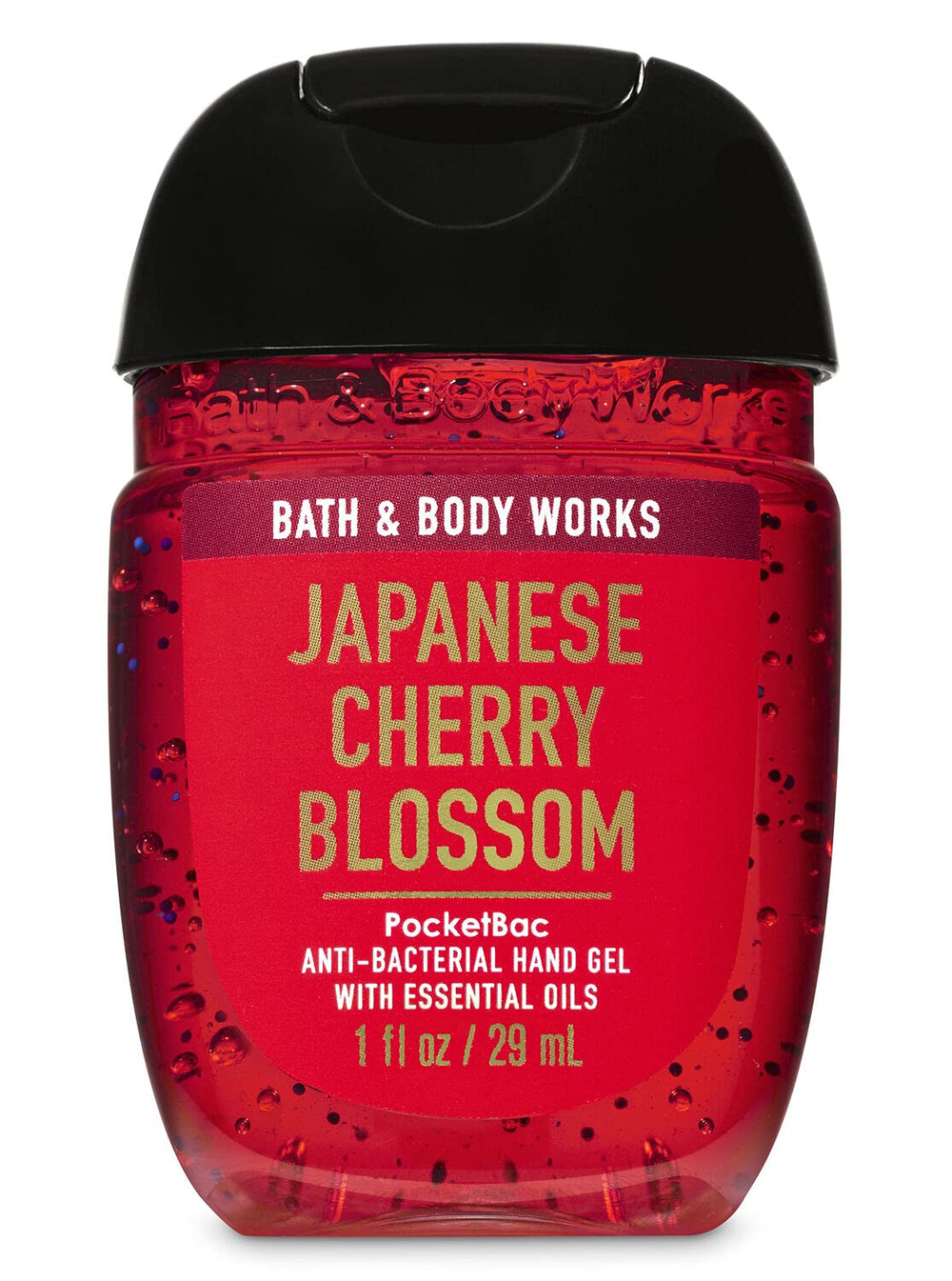 Bath & Body Works PocketBac gel de manos aroma cerezo japonés, botella portátil para higiene rápida.