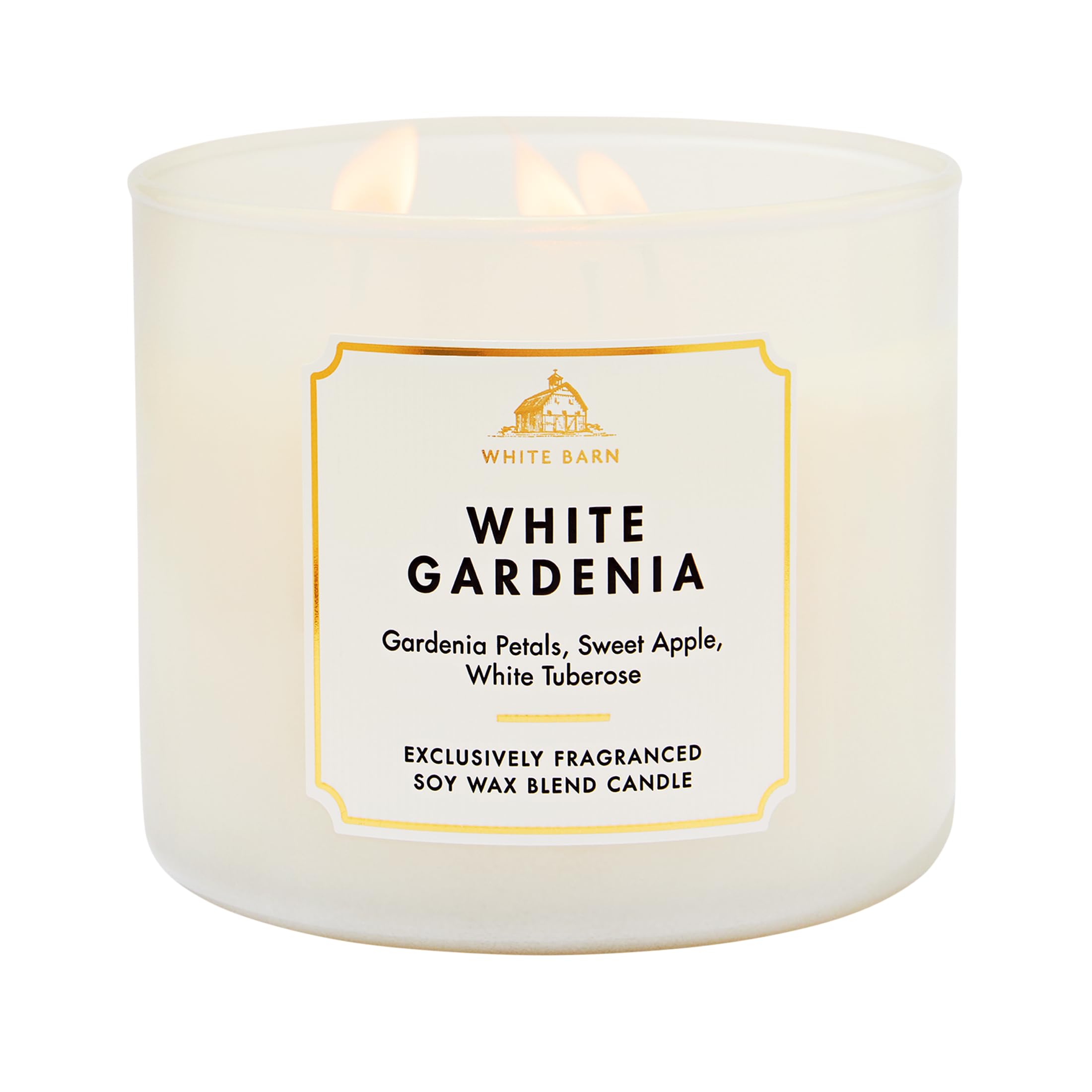 Bath & Body Works tarro frontal White Gardenia mostrando diseño elegante y aroma duradero