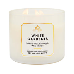 Bath & Body Works tarro frontal White Gardenia mostrando diseño elegante y aroma duradero