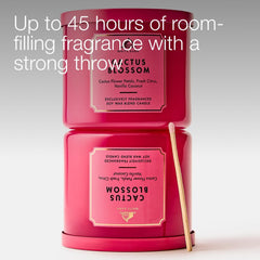 Bath & Body Works etiqueta de Cactus Blossom mostrando notas y composición clara