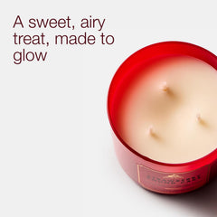 Bath & Body Works primer plano de las tres mechas sin plomo para quemado uniforme y seguro