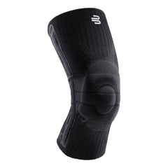 Bauerfeind rodillera frontal mostrando ajuste y soporte para estabilidad