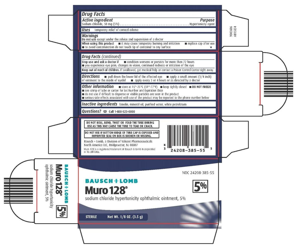 Bausch + Lomb Muro 128 detalle de la textura del ungüento mostrando aplicación prolongada