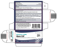 Bausch + Lomb Muro 128 detalle de la textura del ungüento mostrando aplicación prolongada