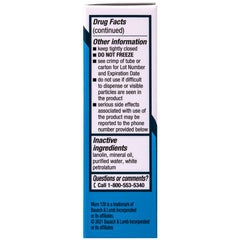 Bausch + Lomb etiqueta con ingredientes y seguridad del producto