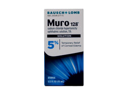 Bausch + Lomb Muro 128 vista frontal del empaque muestra producto claro y profesional
