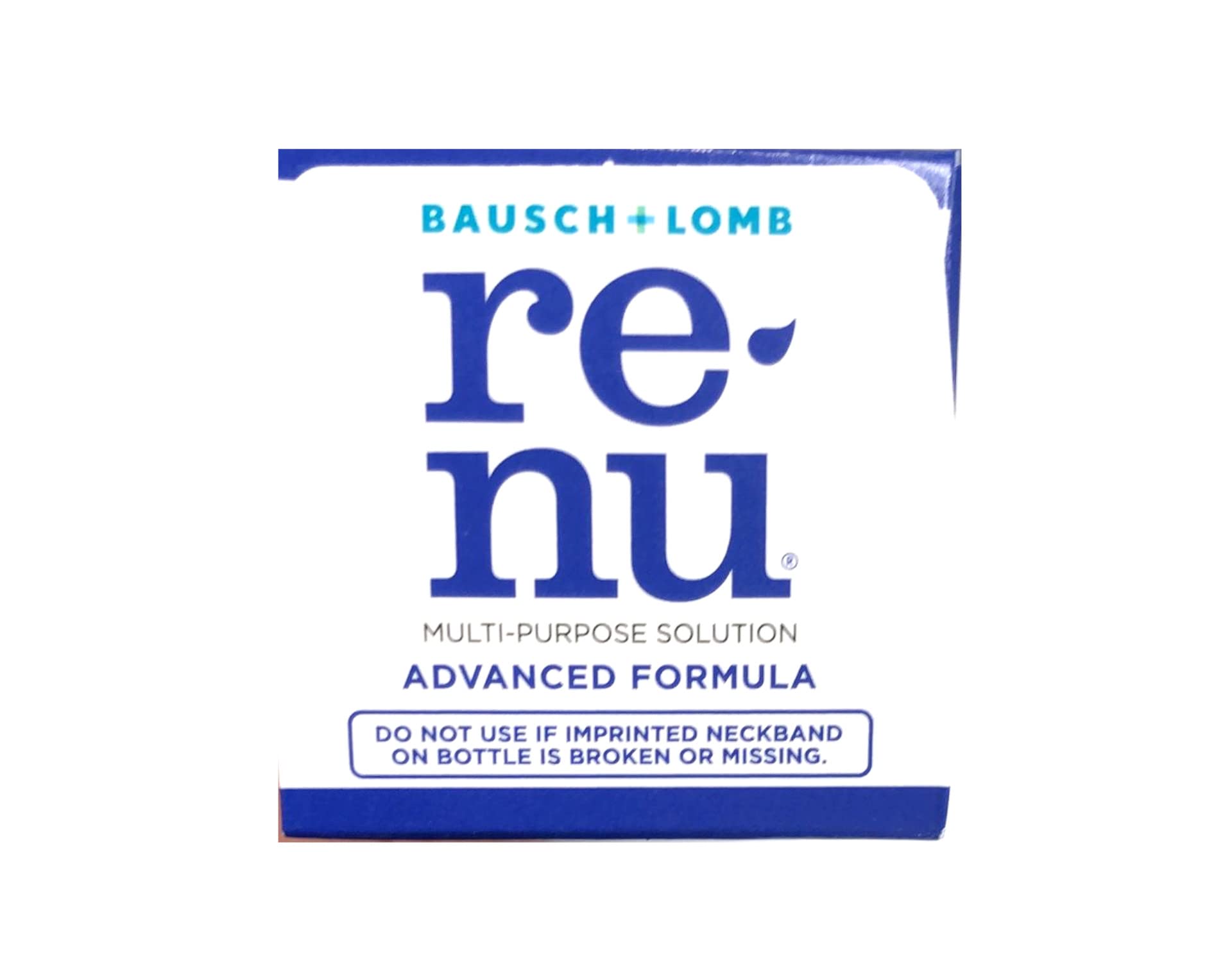Bausch + Lomb Renu en estojo de lentes demostrando uso seguro
