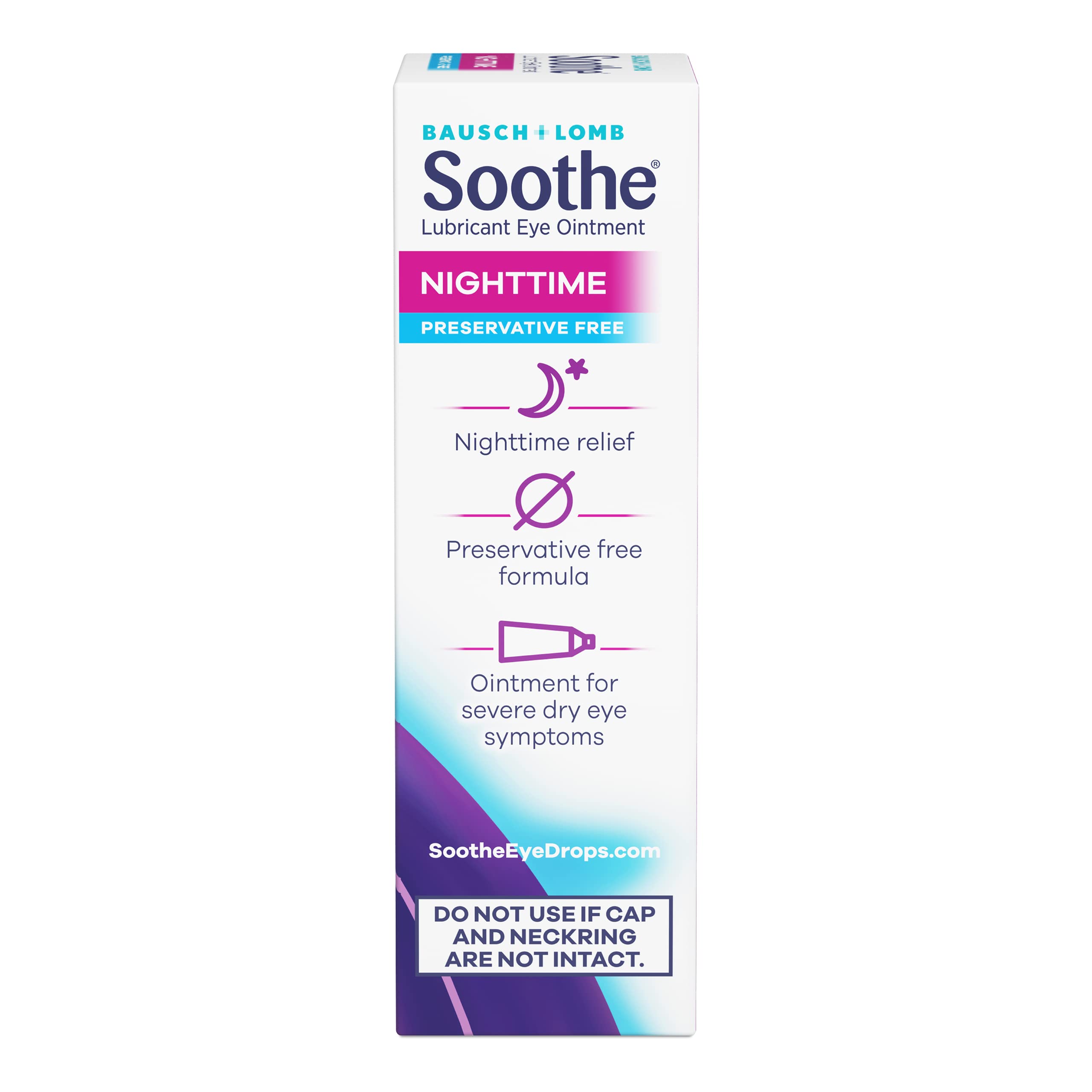 Bausch + Lomb Soothe producto sobre mesita de noche en ambiente relajante