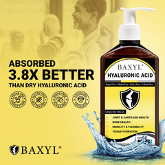 BAXYL textura del líquido en primer plano que indica absorción rápida