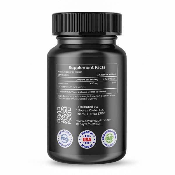 Bayter Nutrition cápsula primer plano que destaca textura y pureza