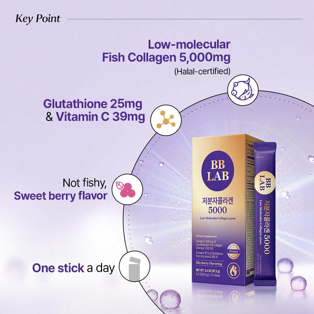 BB LAB stick abierto con polvo berry listo para consumir, sabor agradable