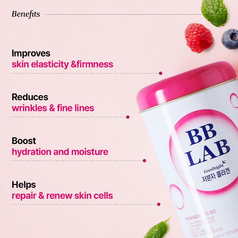 BB LAB textura del polvo mix berry en primer plano, fácil disolución