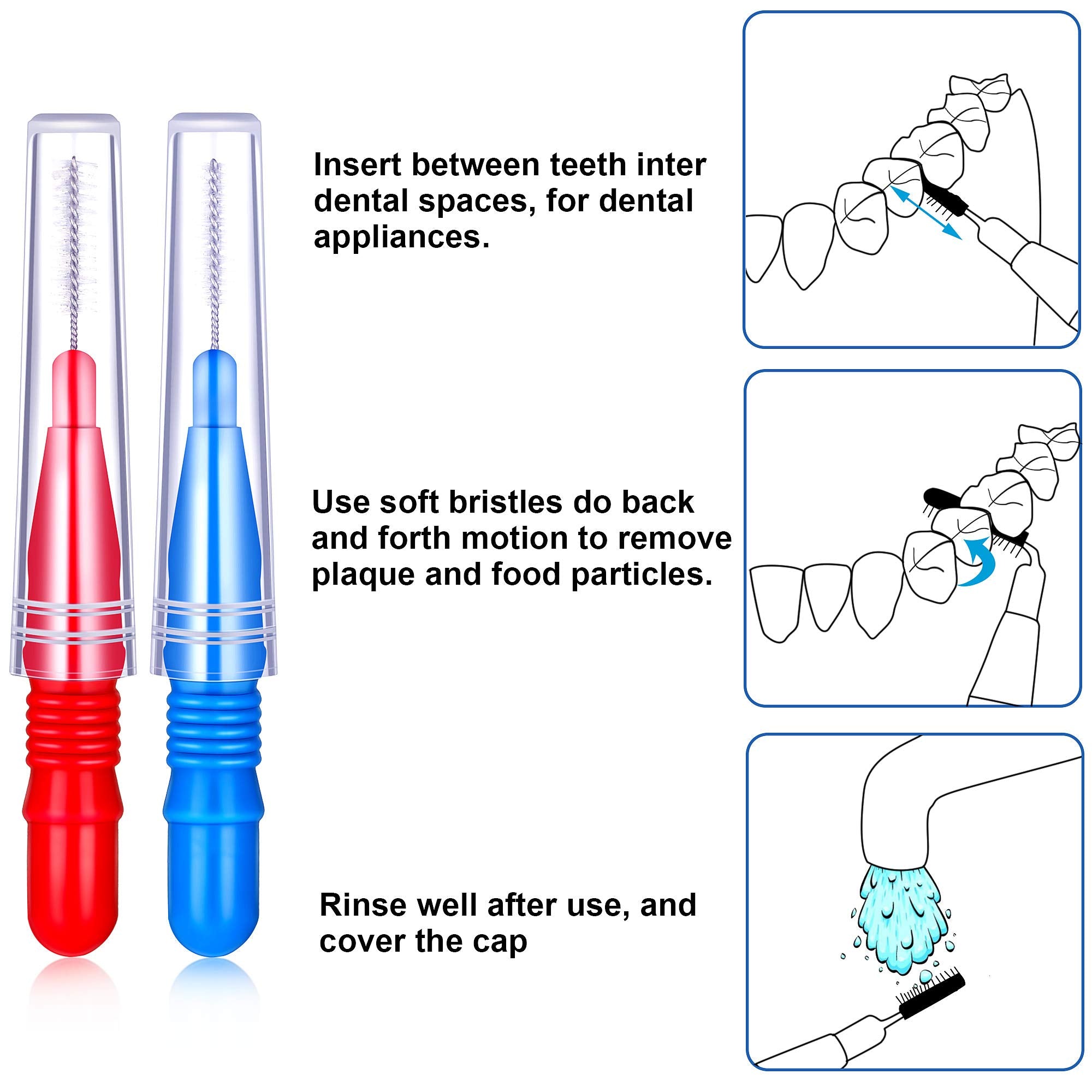 BBTO cepillo limpiando entre brackets para mayor higiene interdental
