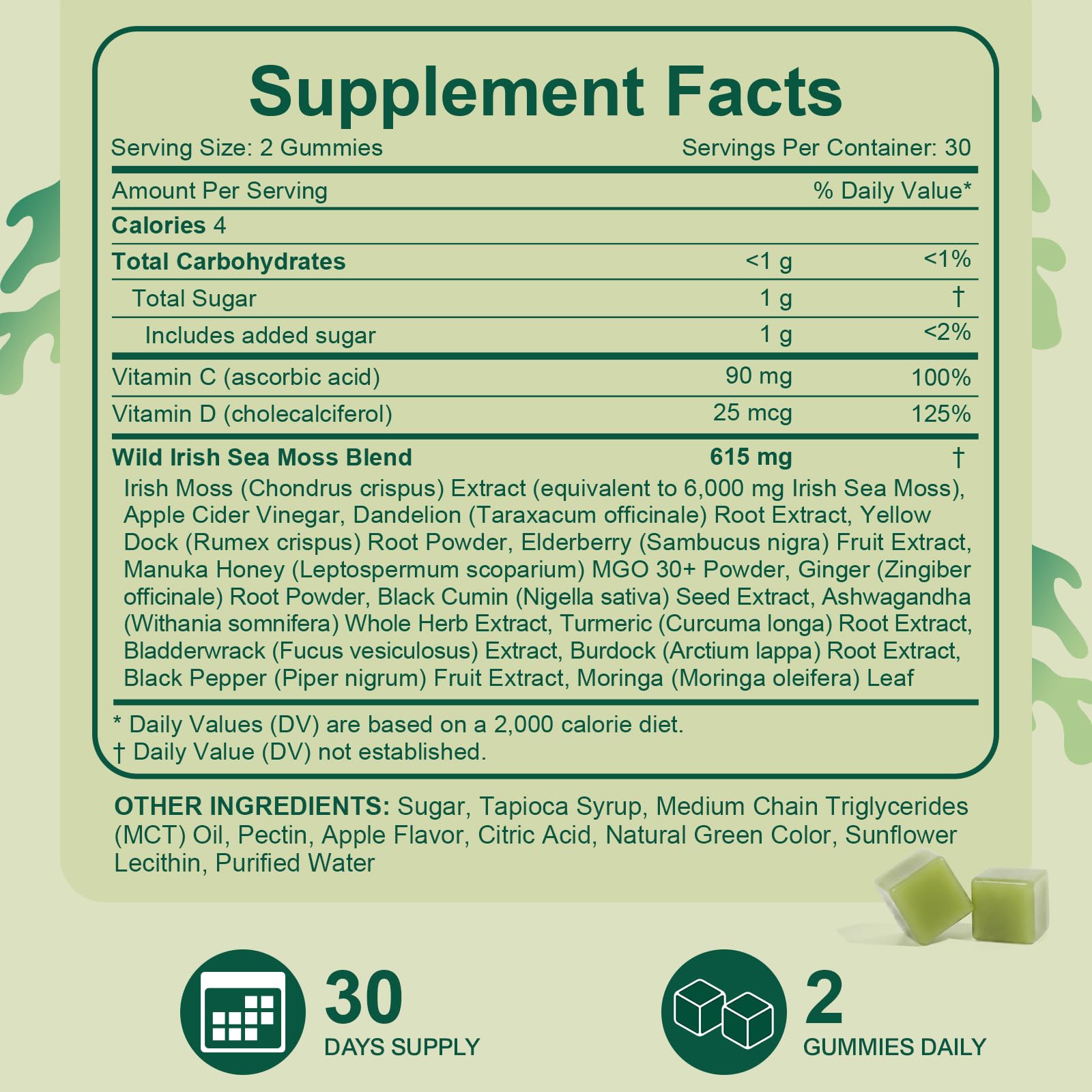 Bcuelov primer plano de textura de gomita sabor manzana verde agradable