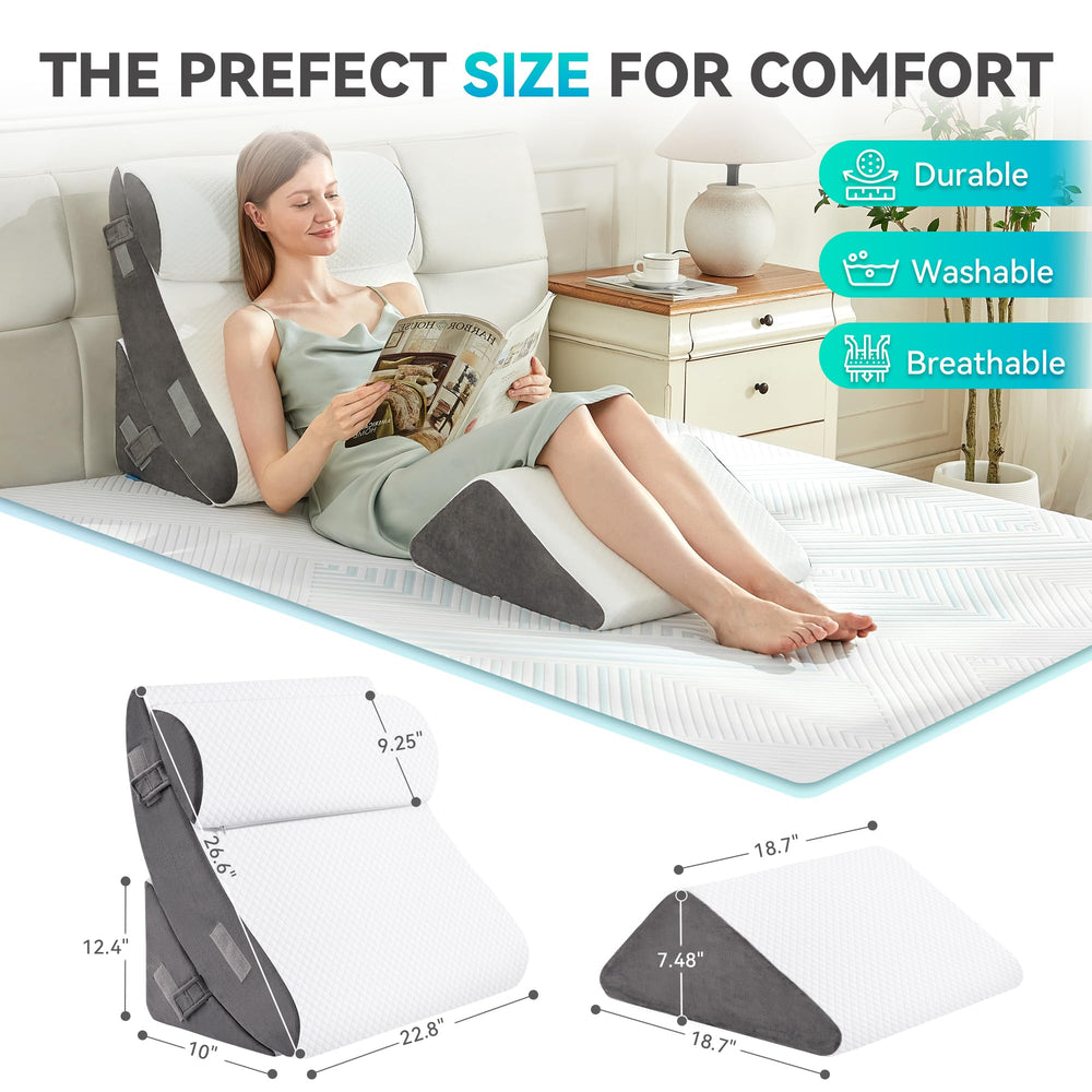 BDEUS set de cuatro cuñas en salón, configuraciones versátiles para descanso