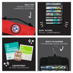 Be Smart Get Prepared contenido dispuesto, suministros completos para deportes