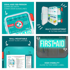 Be Smart Get Prepared estantes inclinados que facilitan identificar suministros