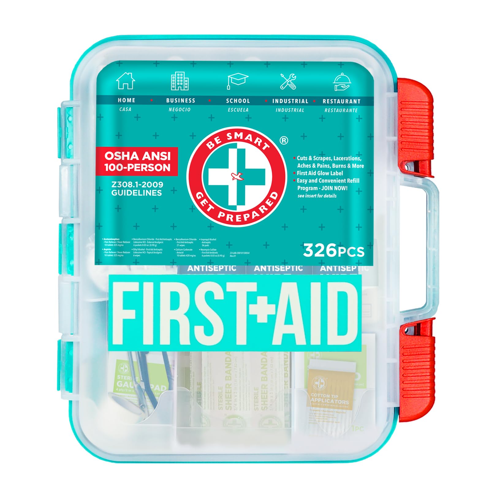 Be Smart Get Prepared estuche frontal resistente, protección y fácil transporte