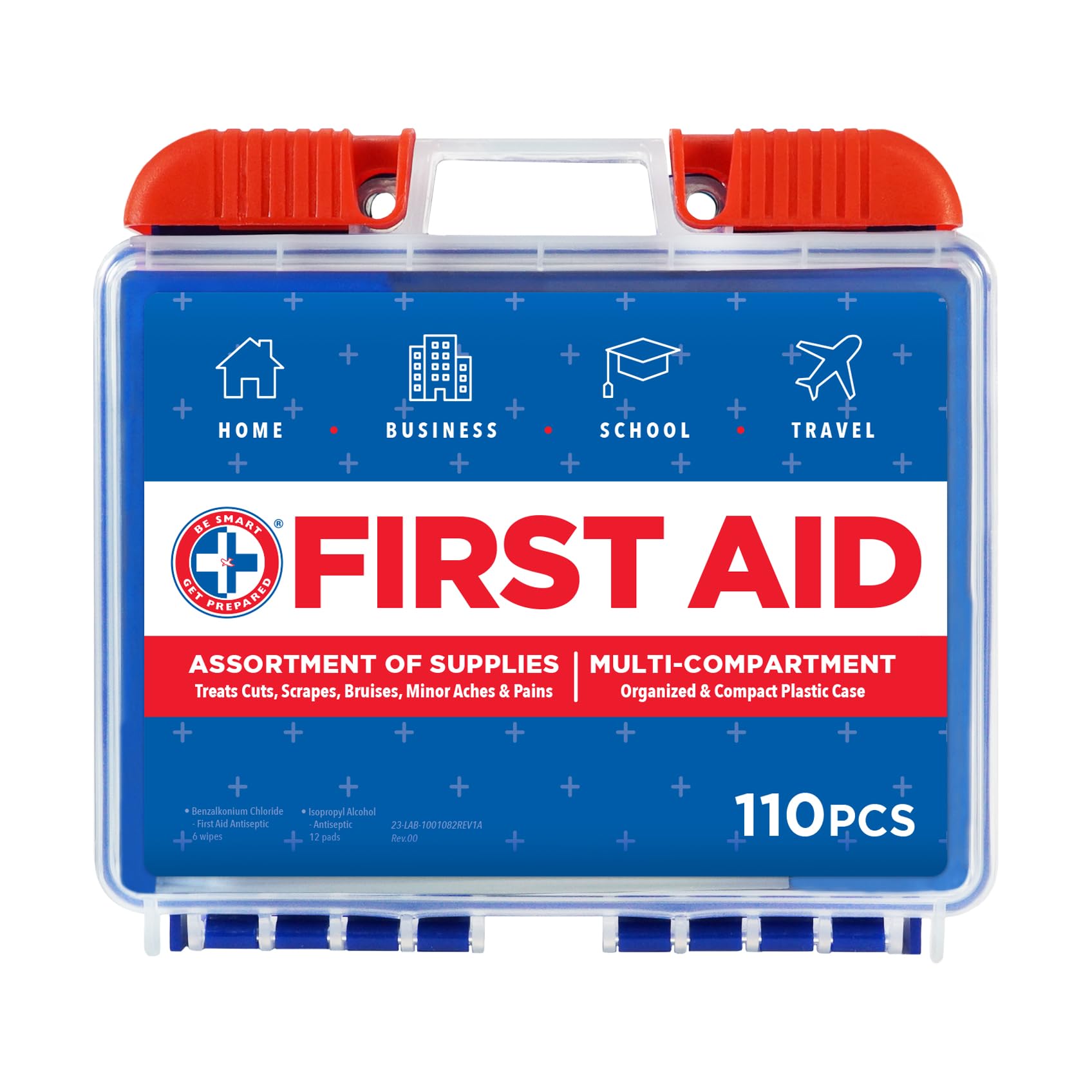 Be Smart Get Prepared estuche frontal compacto y resistente para almacenamiento seguro