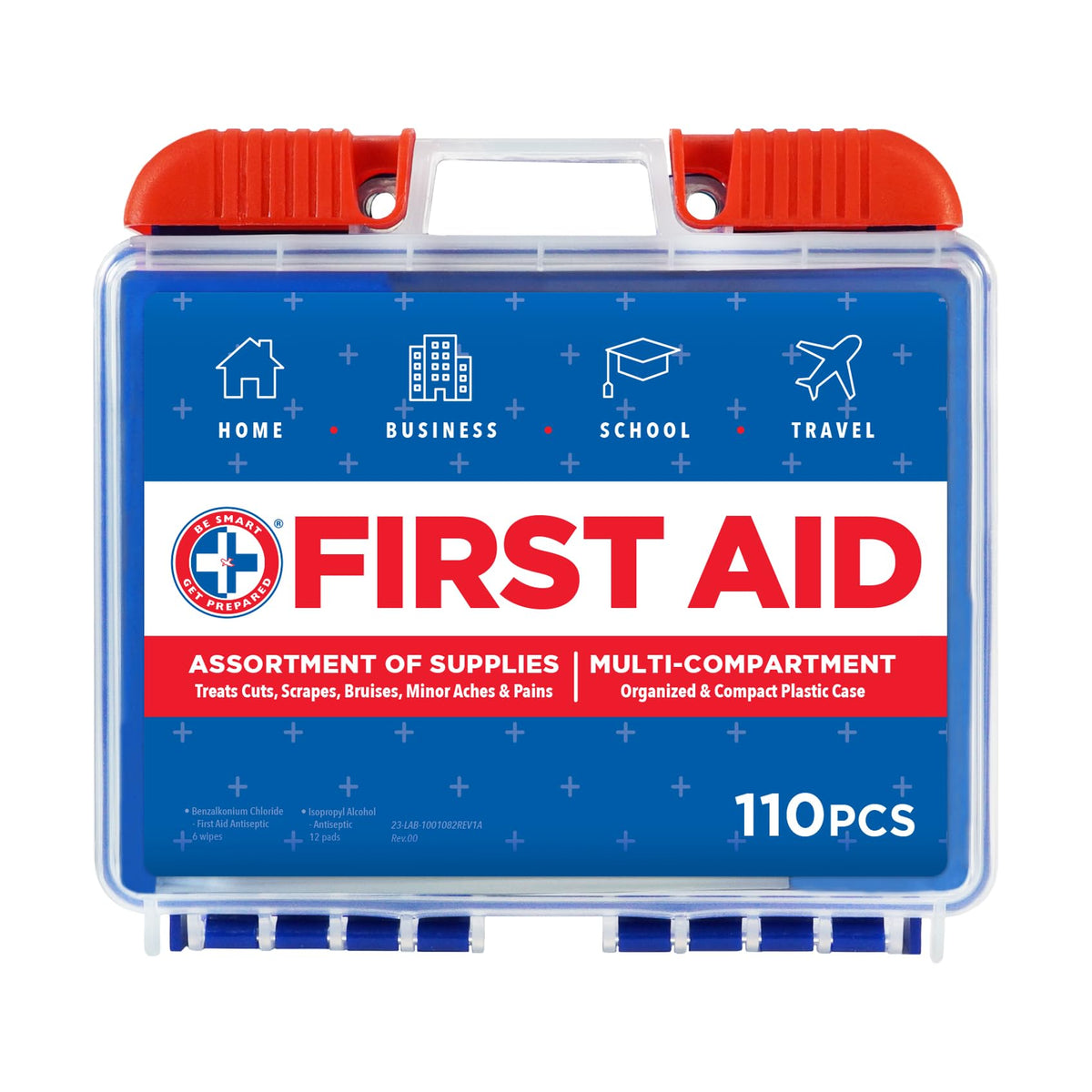 Be Smart Get Prepared estuche frontal compacto y resistente para almacenamiento seguro