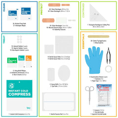 Be Smart Get Prepared interior organizado en dos niveles para acceso rápido