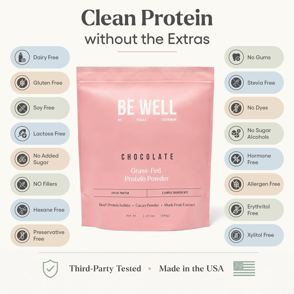 Be Well by Kelly batido de chocolate servido en vaso, saciante y cremoso