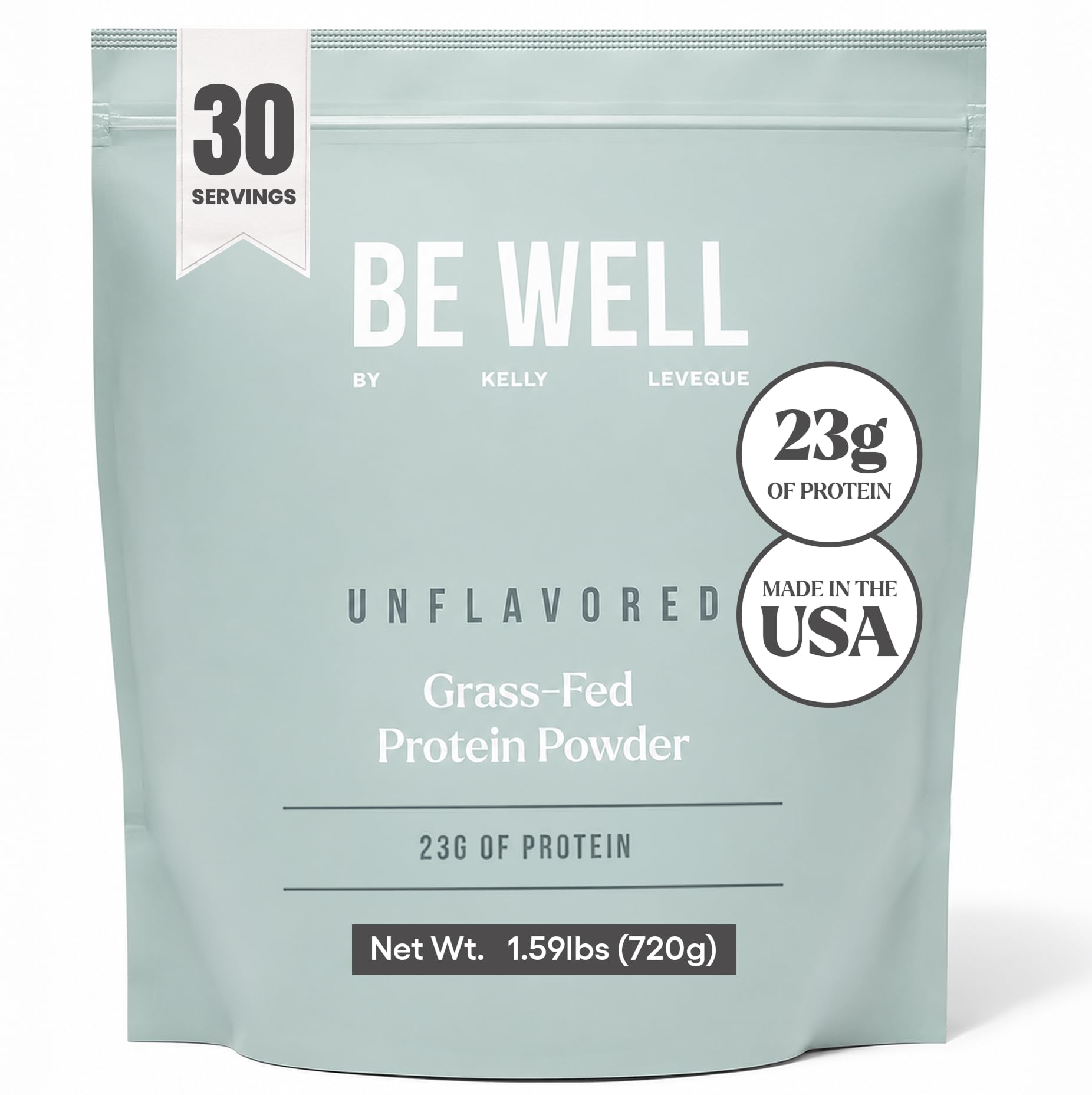 Be Well by Kelly frente del envase mostrando diseño y simplicidad