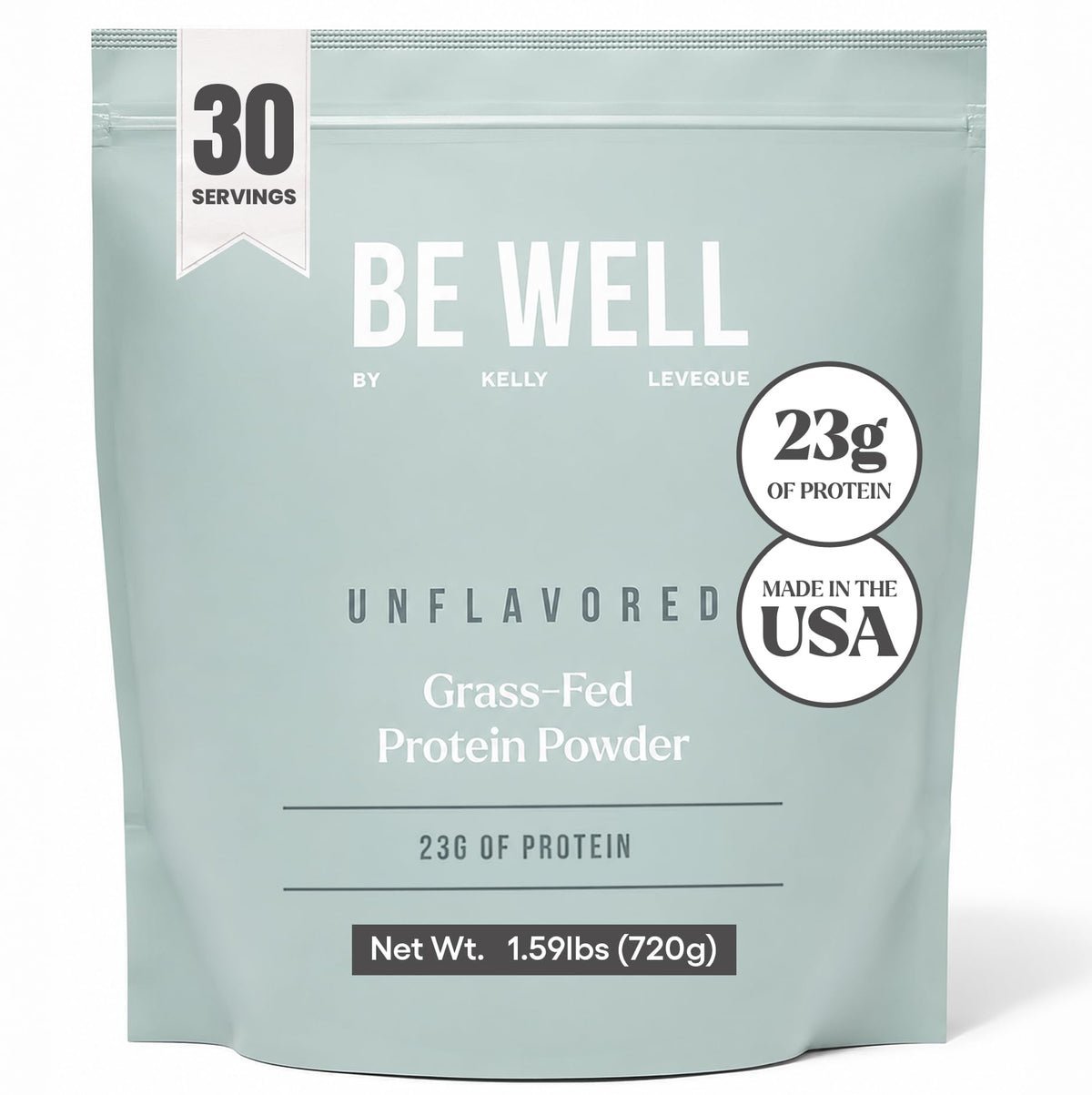 Be Well by Kelly frente del envase mostrando diseño y simplicidad