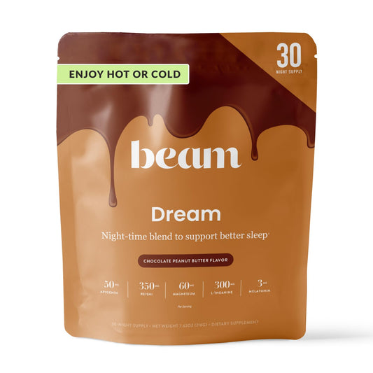 BEAM Dream frente del envase mostrando marca y sabor para identificación rápida