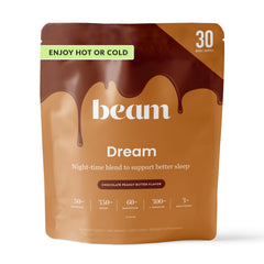 BEAM Dream frente del envase mostrando marca y sabor para identificación rápida