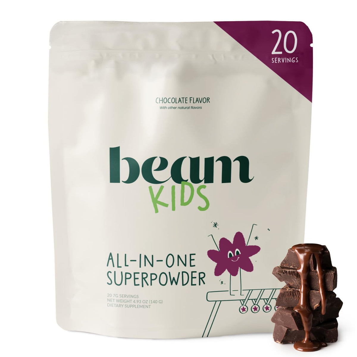 BEAM envase frontal mostrando diseño y beneficios visibles