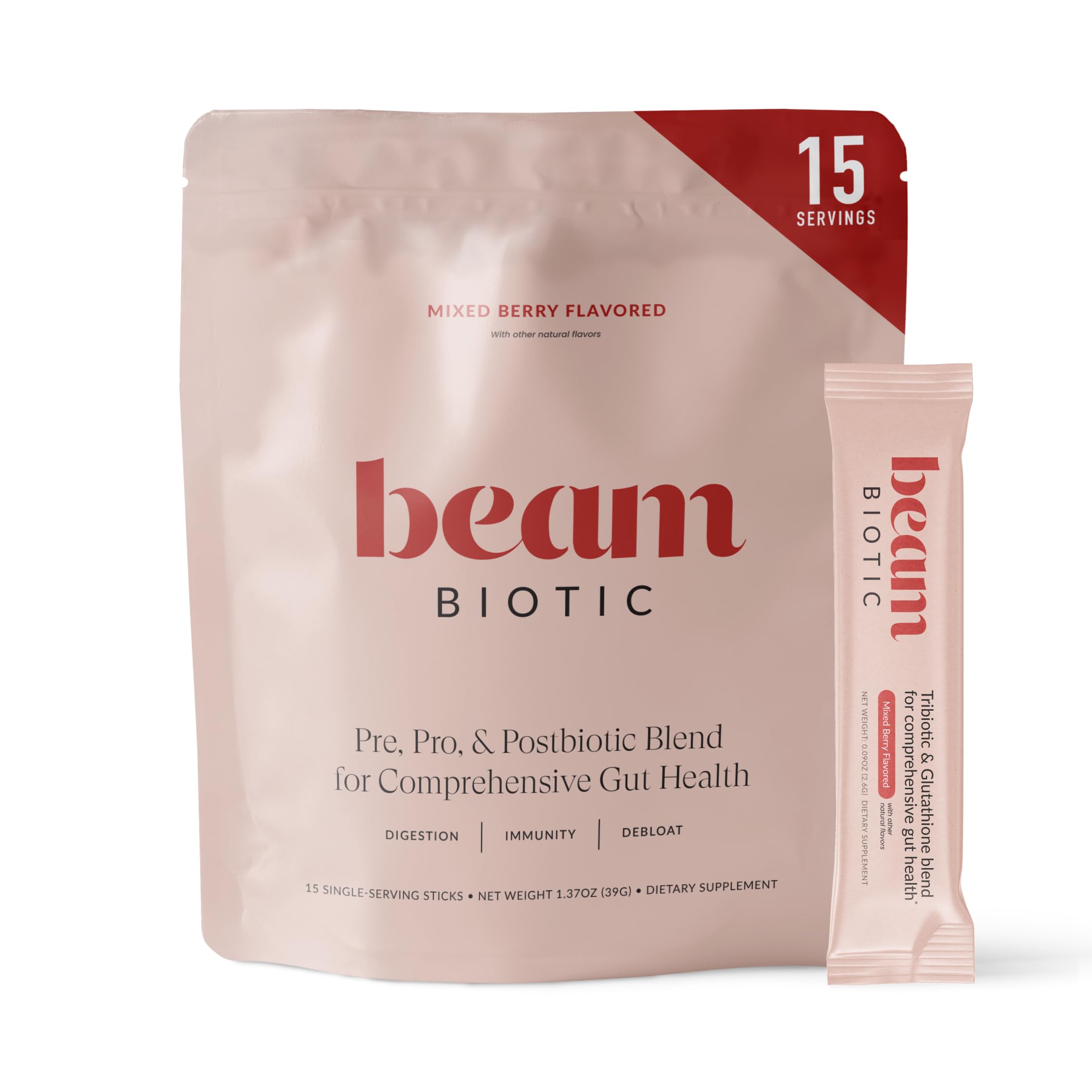 BEAM frente del envase mostrando marca y presentación, ideal para identificar producto