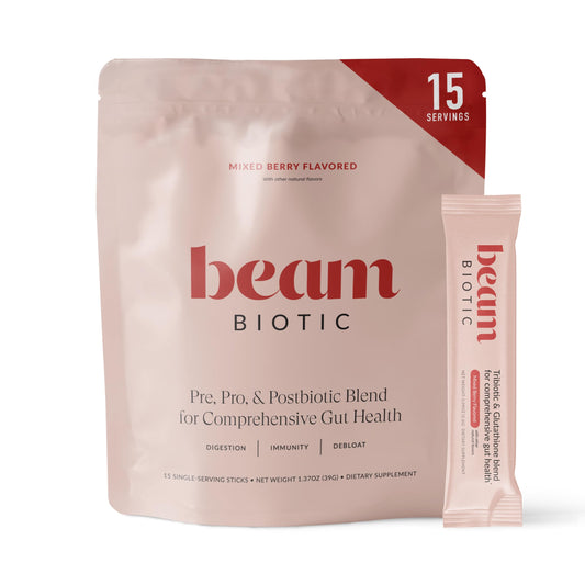 BEAM frente del envase mostrando marca y presentación, ideal para identificar producto