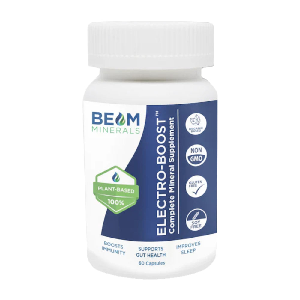 BEAM Minerals frente del envase mostrando cápsulas y diseño claro