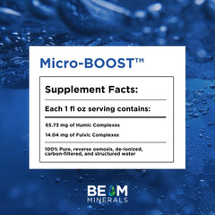 BEAM Minerals primer plano de la textura del líquido y apariencia natural