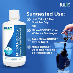 BEAM Minerals mezcla en vaso de agua para hidratación rápida